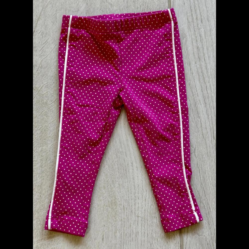 Tea Collection Toddler Girl Leggings – Pink Polka Dot – 9–12M